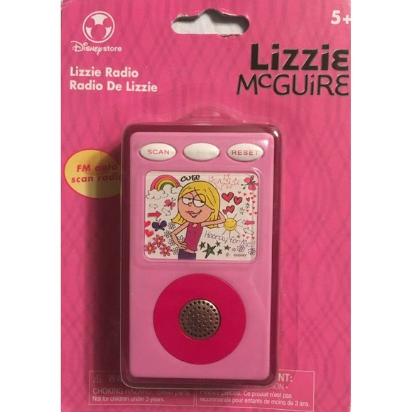 Lizzie McQuire Pink Lizzie Mini FM Auto Scan RADIO, Works?, NOS - Picture 1 of 2
